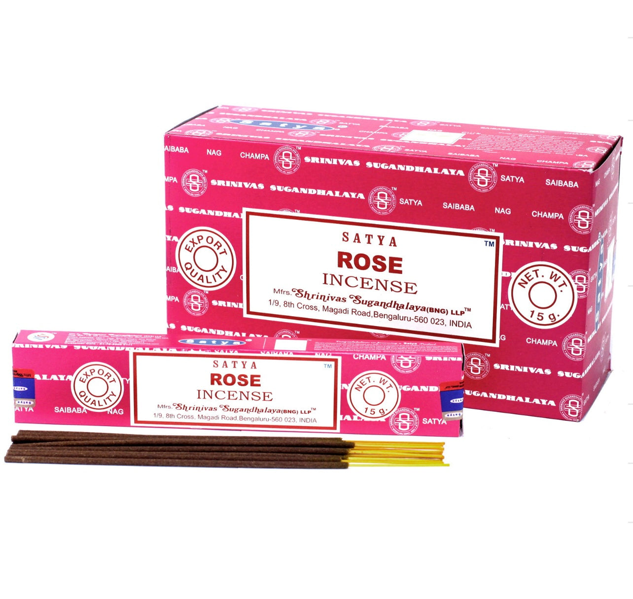 Satya Räucherstäbchen - 12 Päckchen × 15 g / 180 Räucherstäbchen