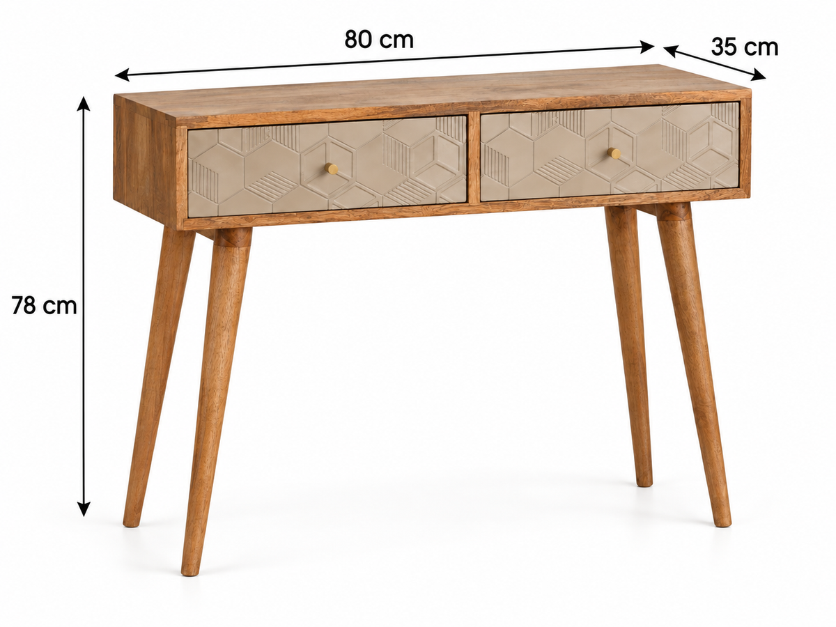 Acadia Konsolentisch - 100% Mangoholz