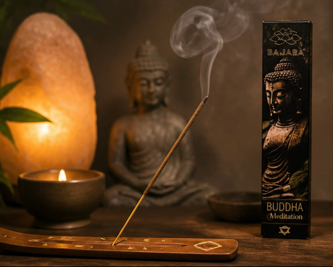 Buddha Meditation Räucherstäbchen - 12 x Edel Päckchen / 180 Räucherstäbchen