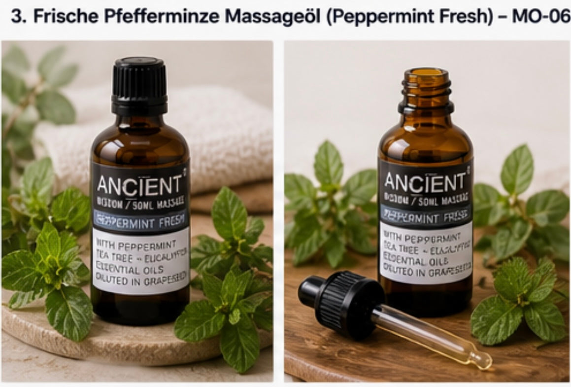 Sinnliches Massageöl – 50ml | Ätherische Öle für Entspannung & Wohlbefinden - zur äußeren Anwendung