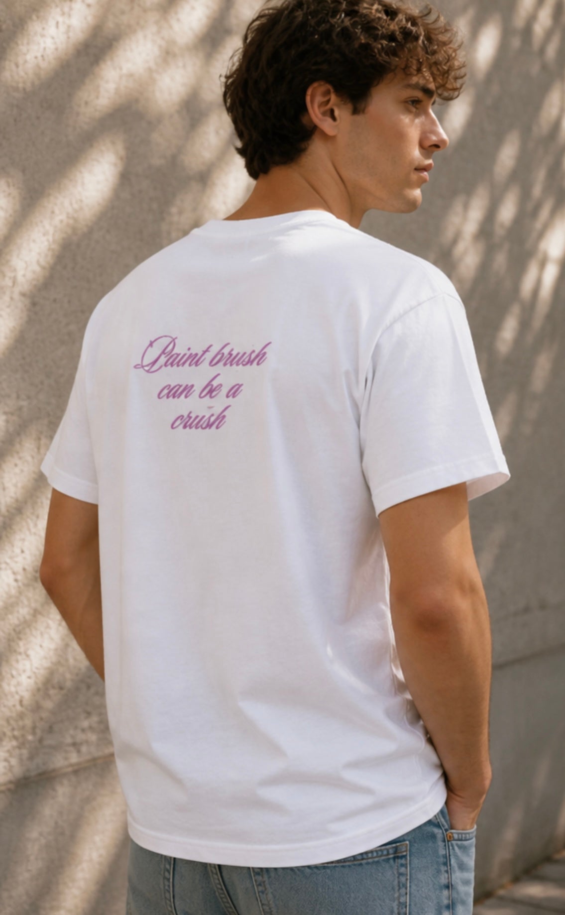 Kurzarm t-Shirt (Baumwolle), Art Shirt by Daisy Art Czeczor - Weiß