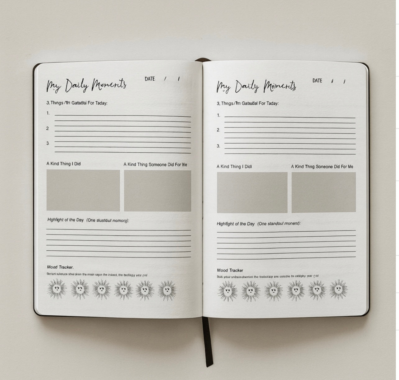 Dankbarkeitstagebücher mit einzigartigen Design ✨