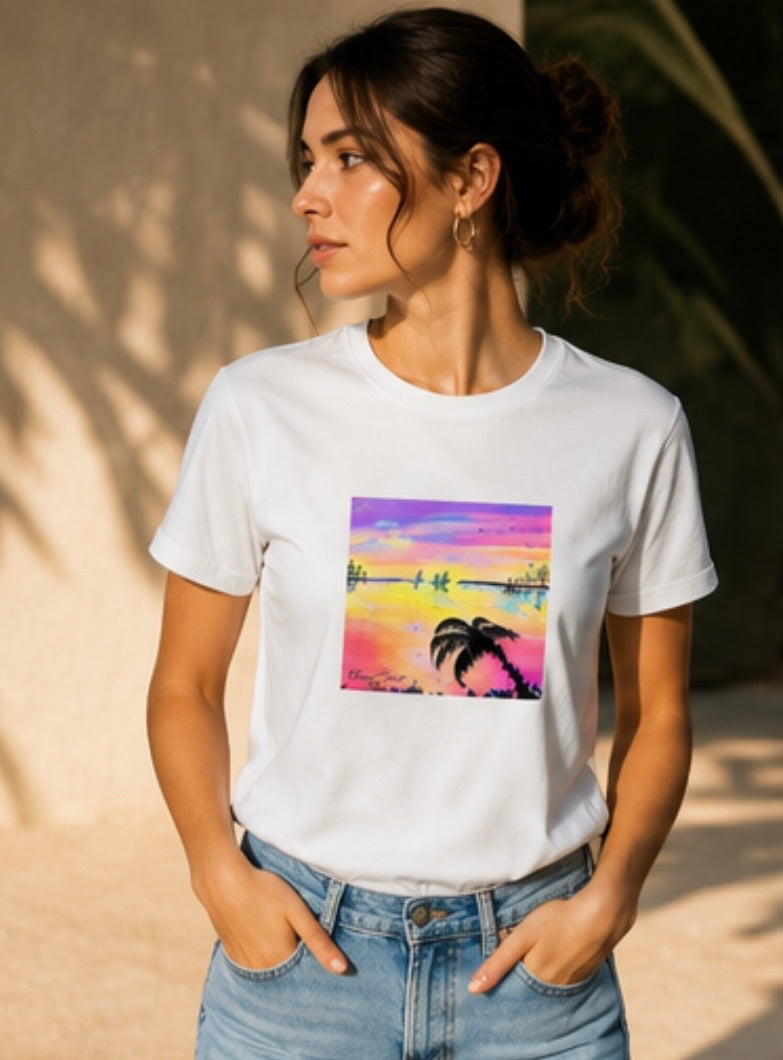Kurzarm T-Shirt (Baumwolle), Art Shirt by Daisy Art Czeczor