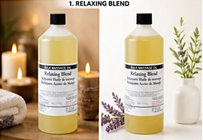 Massageöl 1kg – Premium Duftöle | Verschiedene Sorten | Professionelle Qualität - zur äußeren Anwendung
