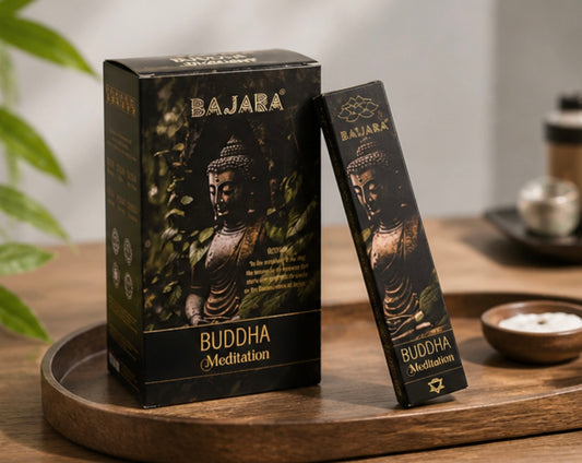 Buddha Meditation Räucherstäbchen - 12 x Edel Päckchen / 180 Räucherstäbchen