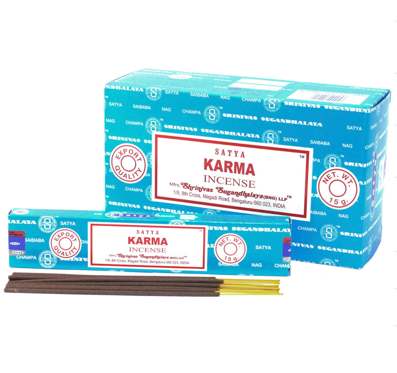 Satya Räucherstäbchen - 12 Päckchen × 15 g / 180 Räucherstäbchen