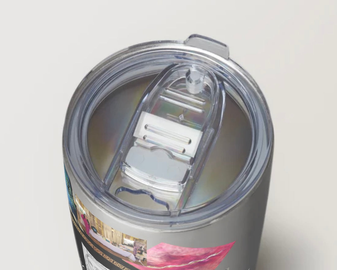 Hochwertige KUNST Edelstahl Isolier-Becher by Daisy Art Czeczor- Original Kunstwerk Drucke & Logo