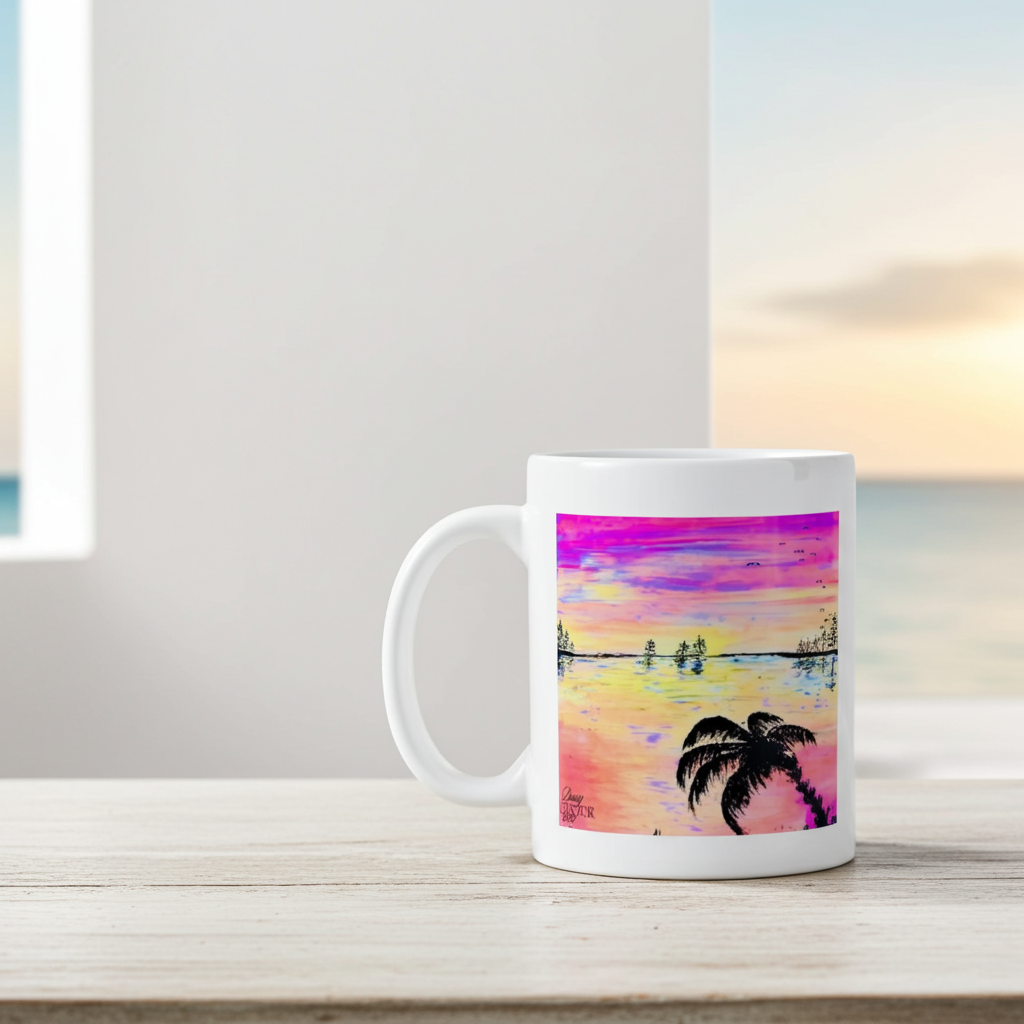Art of Mug-Hochwertiger Keramikbecher (gedruckt), Art by DaisyArtCzeczor