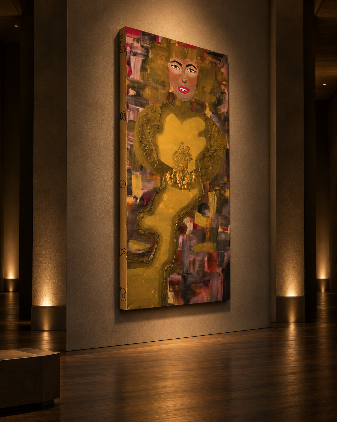 The Empress - Original Werk by Daisy Art Czeczor - 140x70x4 cm / Keilrahmen