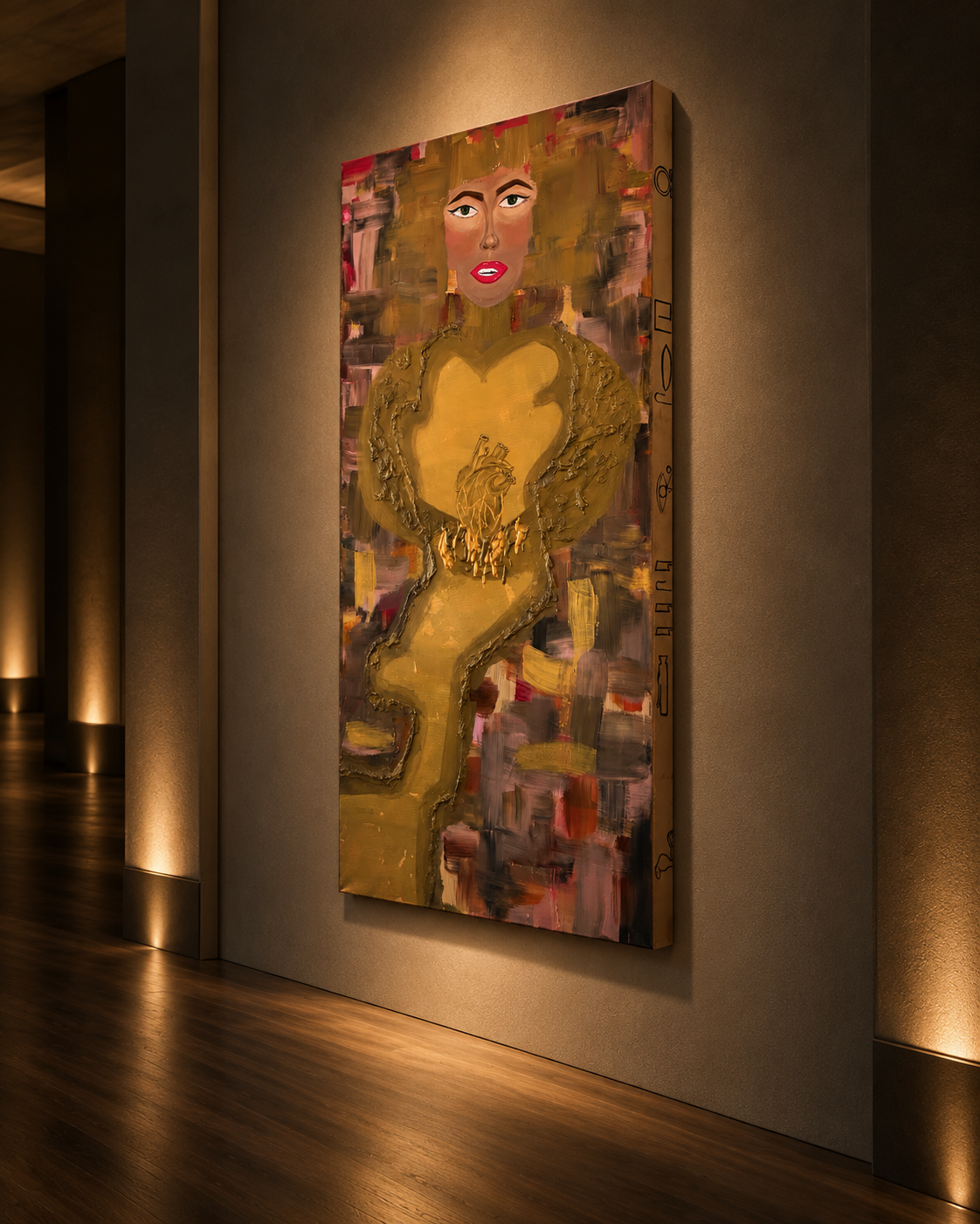 The Empress - Original Werk by Daisy Art Czeczor - 140x70x4 cm / Keilrahmen