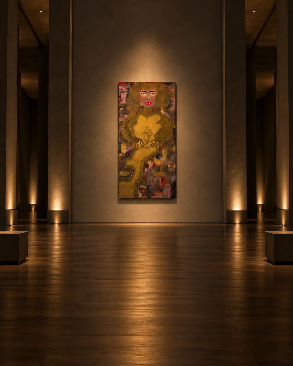 The Empress - Original Werk by Daisy Art Czeczor - 140x70x4 cm / Keilrahmen