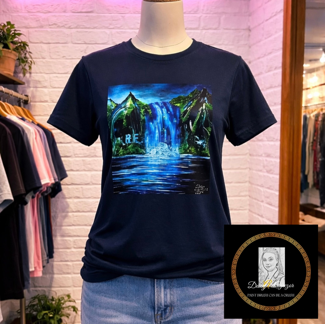 Kurzarm T-Shirt (Baumwolle), Art Shirt by DaisyArtCzeczor