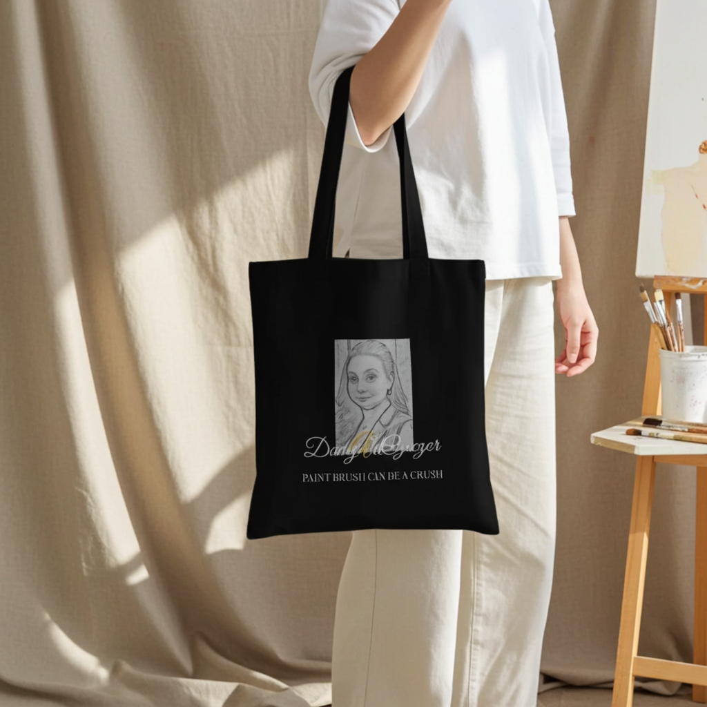 Daisy Art Czeczor - Hochwertige Designer Bio-Baumwolle Tragetasche „exclusive by Daisy Art Czeczor“