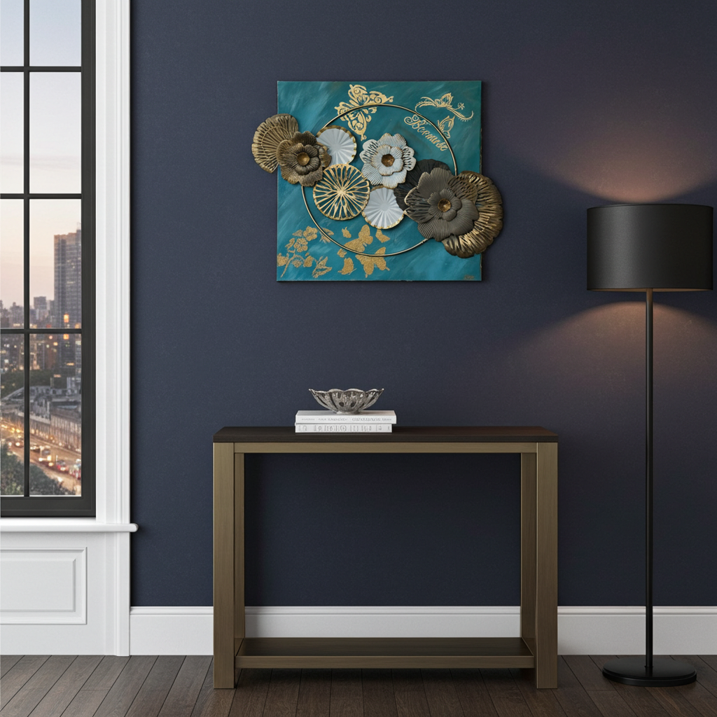 Emerging Serenity - Original Kunstwerk - by Daisy Art Czeczor - zusätzlich Räucherstäbchen & Halter - Aromakerze