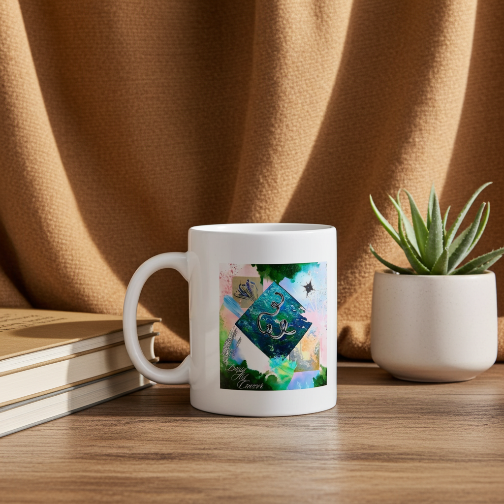 Art of Mug-Hochwertiger Keramikbecher, Art by DaisyArtCzeczor