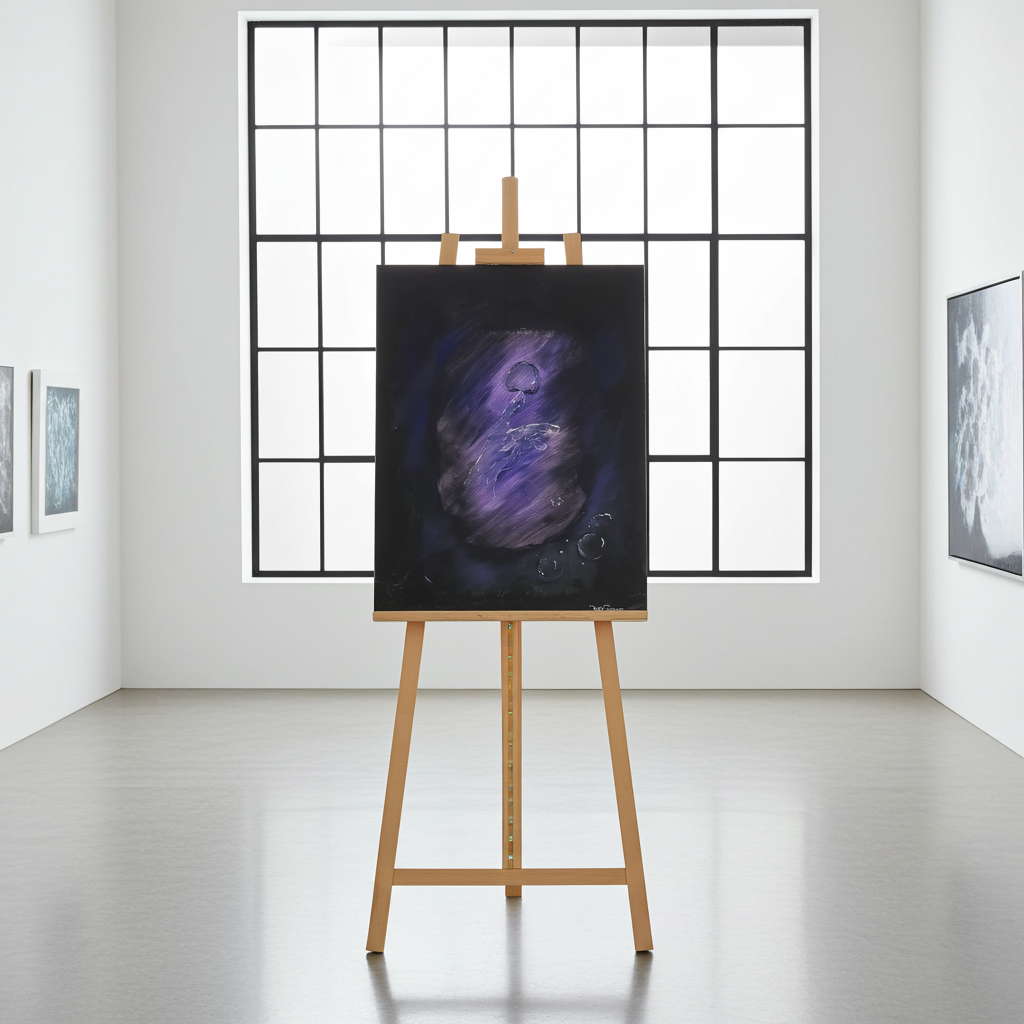 Original Kunstwerk-Under the Water – Acryl auf Leinwand - by Daisy Art Czeczor - zusätzlich Räucherstäbchen & Halter - Aroma Duftkerze