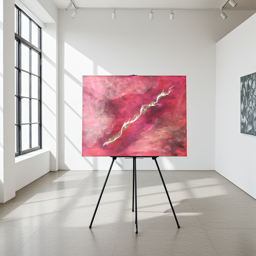 Power - Original Kunstwerk - by Daisy Art Czeczor - zusätzlich Räucherstäbchen & Halter - Aroma Duftkerze